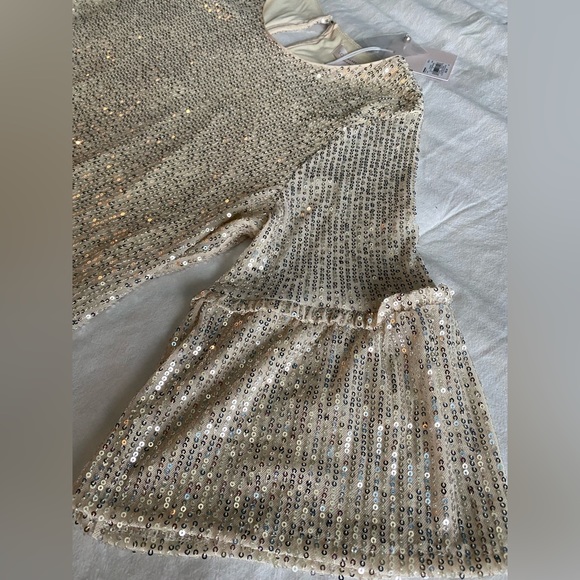 LC Lauren Conrad, silver sequined blouse, size small - Picture 2 of 3